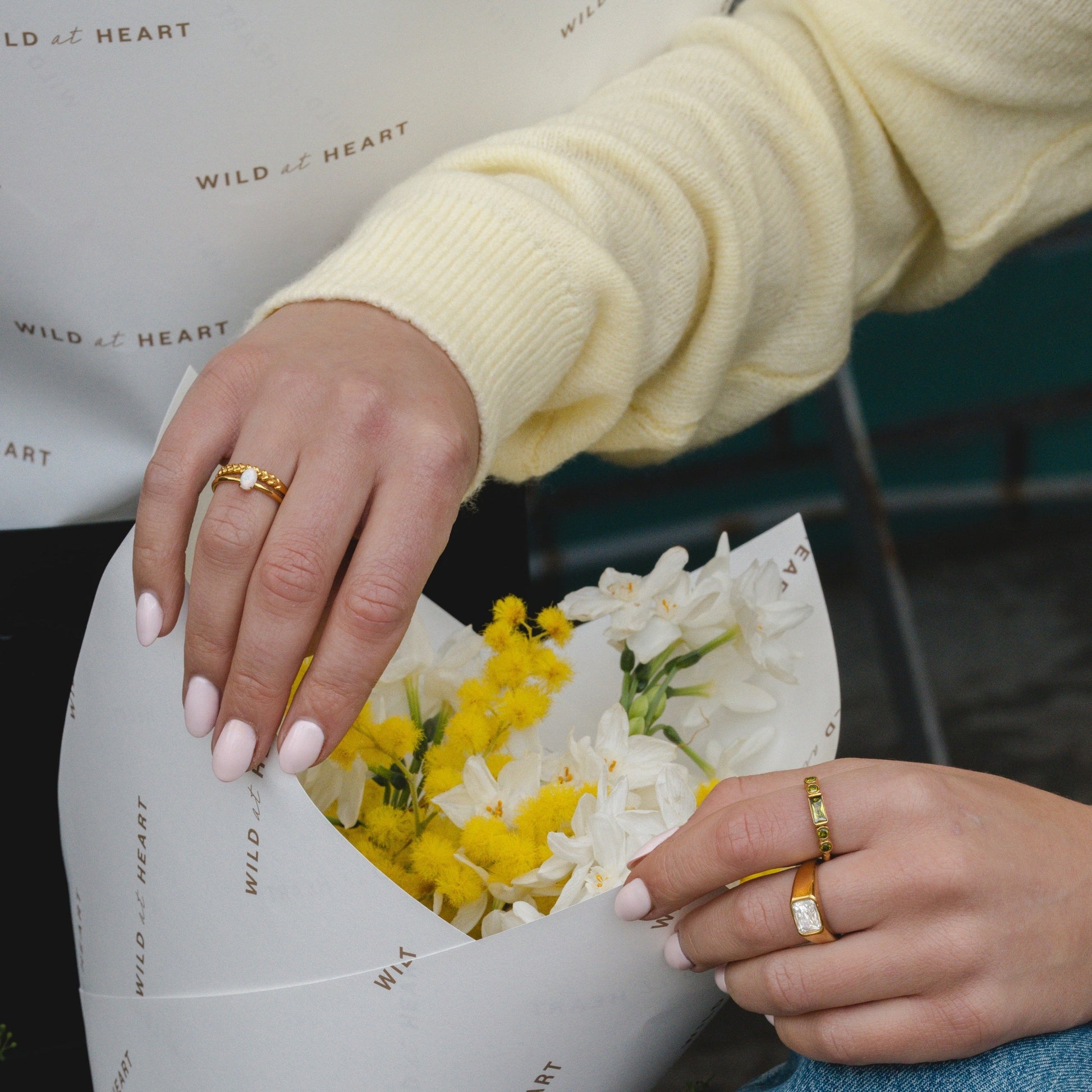 Oval Opal Ring - white-opal-ring