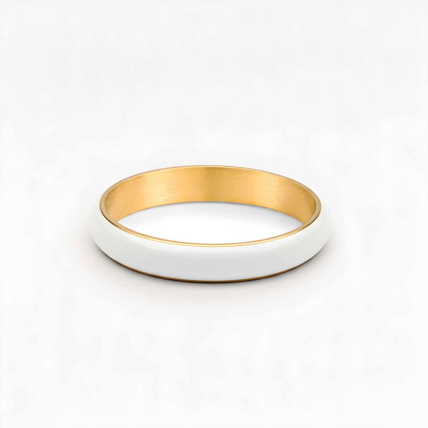 Bold Stacker Ring - white-ring-simple