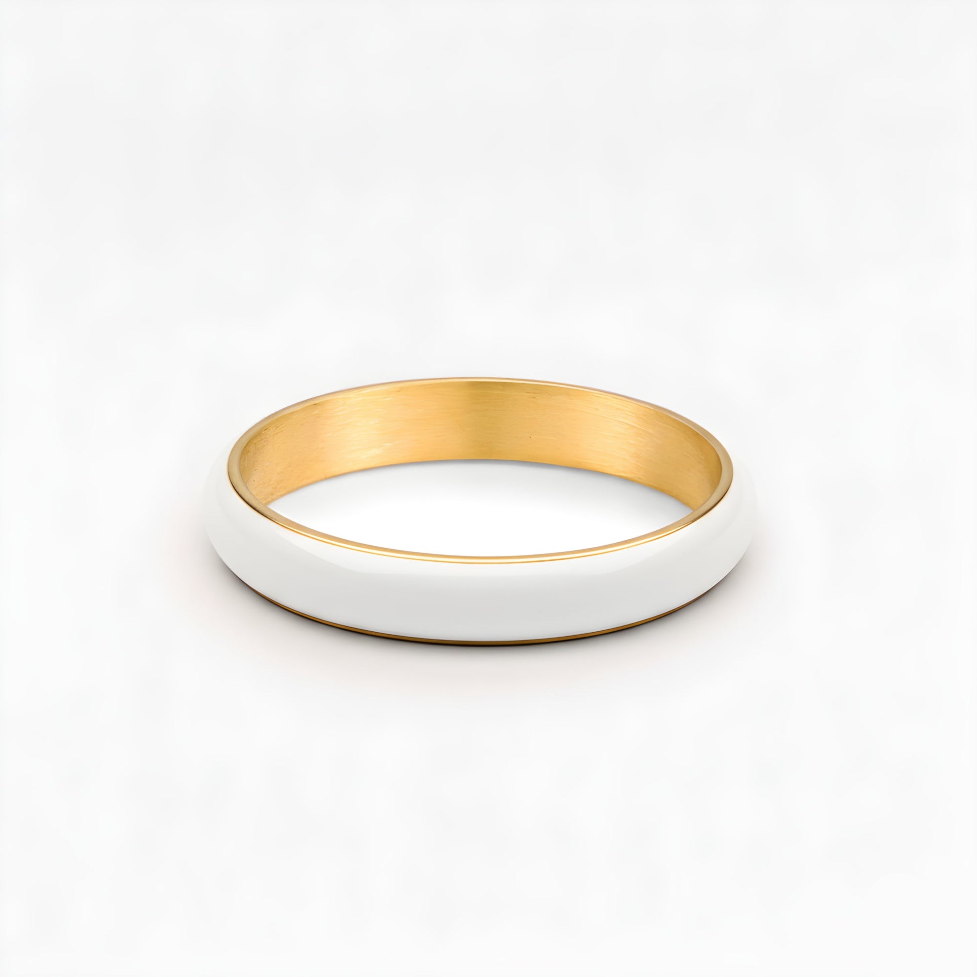 Bold Stacker Ring - white-ring-simple
