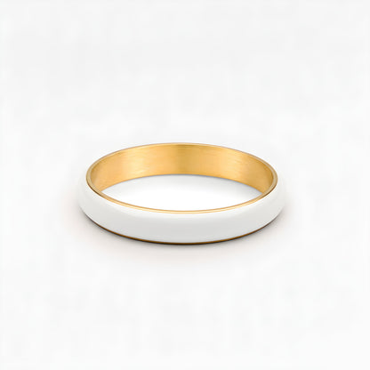 Bold Stacker Ring - white-ring-simple