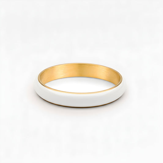 Bold Stacker Ring - white-ring-simple