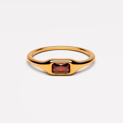 Sundrop Ring - zircon-drop-band