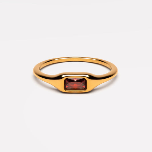 Sundrop Ring - zircon-drop-band